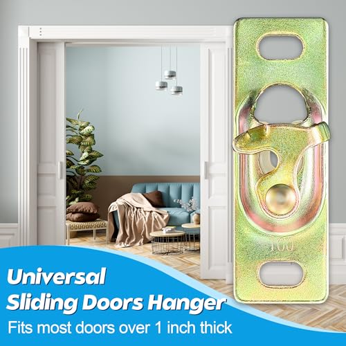 Pocket Door Hardware Kit with Sliding Door Rollers,1 Set