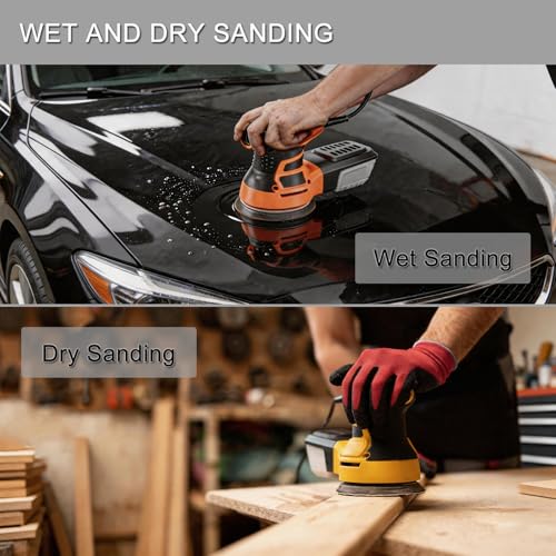 100Pcs 5 Inch Sanding Discs Hook & Loop 8-Hole Wet Dry Sandpaper Assortment - style: 100Pcs 180-3000 Grit (Mixed)