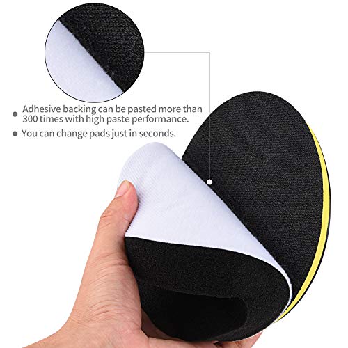 Kshineni Car Buffer Pads 6 Inch Buffing Polishing Pads, 11 Pcs Drill Buffing Kit, Auto Polisher Pads Car Foam Drill for Automotive Polishing, Waxing, Sanding, Sealing Glaze - size: 6Inch-11pcs