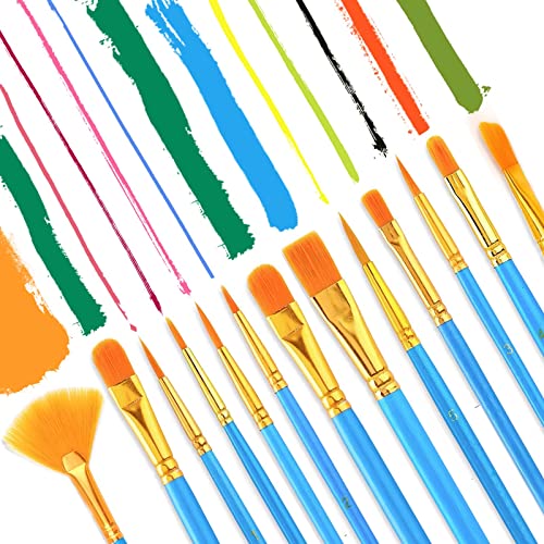 AROIC Acrylic Paint Brush Set, 100Packs / 1200 pcs Paint Brushes Bulk - size: 1200pcs