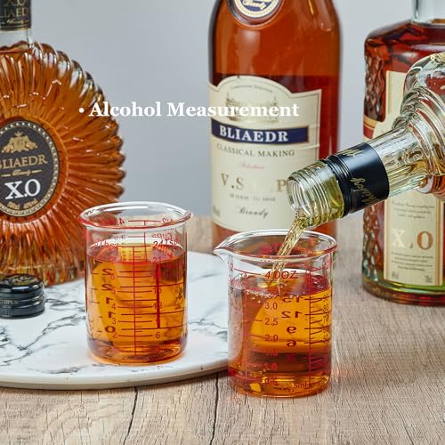Ackers BORO3.3 4 oz/120 ml Glass Measuring Cup with V-Shaped Spout, 1 Count - size: 120 ML (4 Oz)-SINGLE