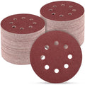 100PCS 5 Inch Sanding Discs 100 Grit Sandpaper for Orbital Sander | Professional Orbital Sander Pads, Hook and Loop Sand Paper Sander discs,Sanding Pads for Metal,Car,Wood - style: Aluminum oxide