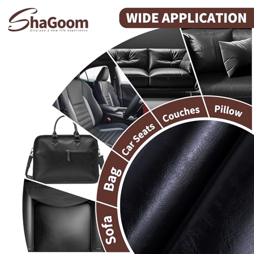Leather Repair Kits, Large Vinyl Repair Patch for Couches Furniture - color: Glossy Dark Brown, size: 17X79 inch