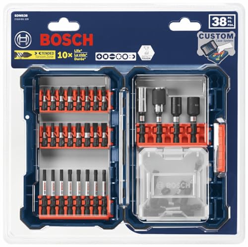 Bosch SDMS24 24 pc. Impact Tough™ Screwdriving Custom Case System Set - size: 24-Piece Set, style: Screwdriving