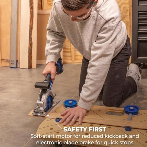Kreg 20V Ionic Drive 4 1/2" Circular Saw Kit, KPTBCS450A40, With Battery