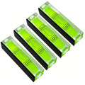 High precision mini level bubble, double line small level bubble, three line flat ball household ruler can be turned 180 degrees (Magnetic, 66 * 17 * 15mm（4PCS)) - size: 66*17*15mm（4PCS)