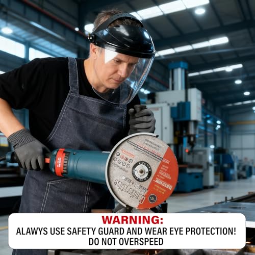 HAUTMEC 10 Pack Cut Off Wheels 9" x 5/64" x 7/8", Expert Metal Cutting Discs for Angle Grinder, Premium Aluminium Oxide Abrasive for Aggressive Cutting Metals & Steel, MPA Certified - HTACH25044 - size: 9" x 5/64" x 7/8" (10 pcs)