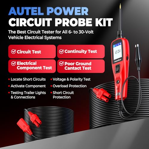 Autel PowerScan Automotive Circuit Tester, 12-24V Power Circuit Probe Tool
