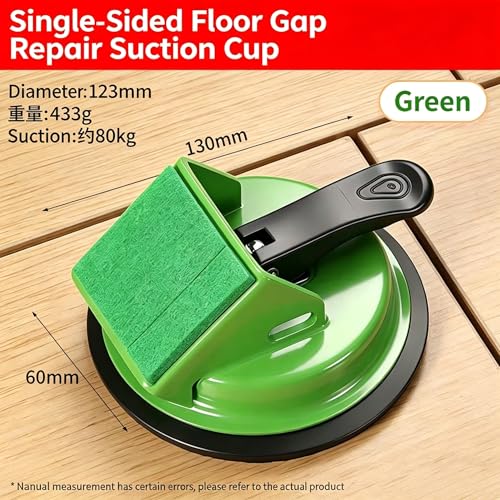 Heavy Duty Floor Gap Fixer Tool, 45°Striking Surface Professional Floor Gap Repair Tool, Made of Iron & Enhanced Suction Cup. with 5pcs Sticky Pads for Fixer Vinyl, Wood, Laminate Flooring Tools