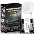 Vigorder Leather Repair Kit for Furniture, Vinyl Repair Kit for Furniture, Sofa, Jacket, Purse – Super Easy Instructions to Fix Scratches, Tears, Holes, and Peeling (Black) - color: Black