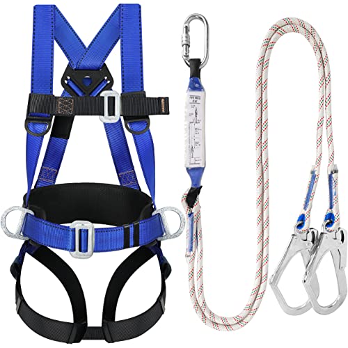 TT TRSMIMA Safety Harness Fall Protection Kit: Roofing Harness for Work - style: Blue