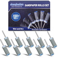 10Pcs 5000 Grit Sanding Drums Sandpaper Sticks Set for Dremel Rotary Tool with 1/8" Shank Sanding Bits Kit Rotary Tool Accessories Suitable for Final Polishing Metal and Jewelry (5000 Grit) - style: 5000 Grit