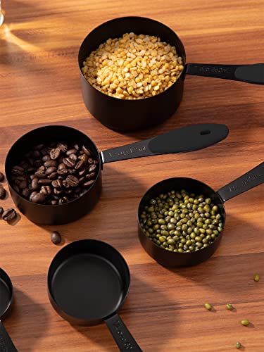 JOYHILL Measuring Cups and Spoons Set 304 Stainless Steel 10-Piece Black - color: i)Black-Black