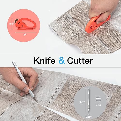 Art3d Smoothing Tool Kit for Peel and Stick Tile, Contact Paper, Vinyl Film