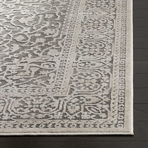 SAFAVIEH Reflection Runner Rug 2'3"x6', Dark Grey & Cream RFT670B - color: Dark Grey/Cream, size: 2'3" x 6' (Runner)