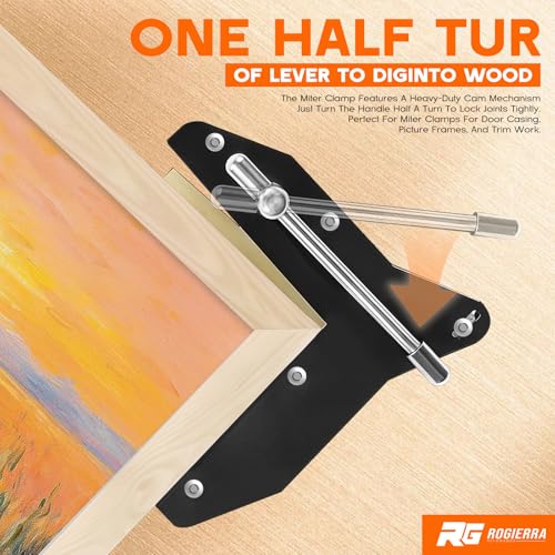 Miter Clamps for Woodworking - Corner Clamps for Picture Frames, Window & Door Casing, Cabinet Trim, DIY Crafting - Secure 90° Angle Grip for Precision Projects