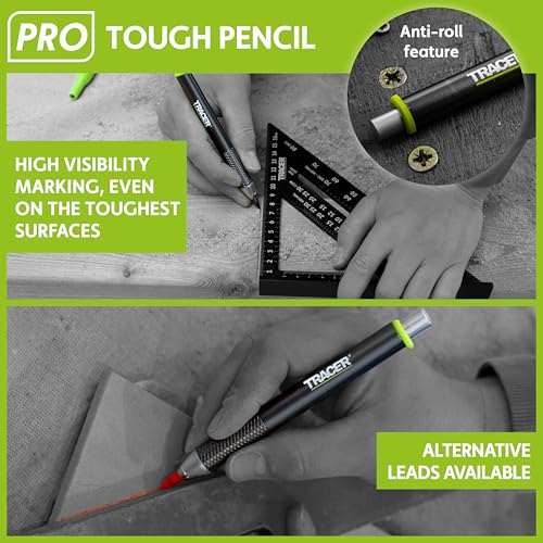 Tracer Pro Aluminum 5pc Construction Pencil Mechanical Carpenter Pencils - style: 3pc Full Set