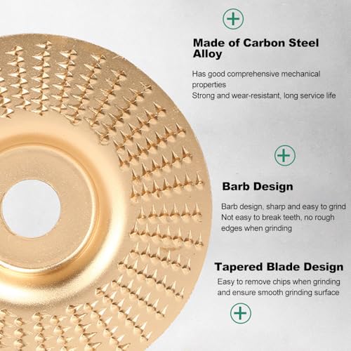 Wood Sanding Disc, Angle Grinder Polishing Pad - style: Curved Type