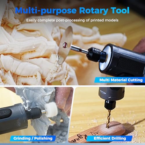 Creality Cordkess Rotary Tool, 6-Speed Mini Rotary Tool Kit with 24 Accessories, Multi-Purpose 3.7V Rechargeable Power Rotary Tool for Sanding, Polishing, Drilling, Engraving, DIY Crafts - style: Cordless Rotary Tool Kit