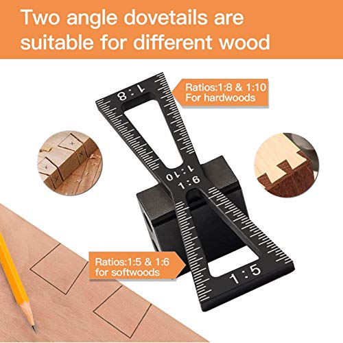 YOSELIN Marking Gauge Wheel Dovetail Jig with Lever Lock Inch/mm