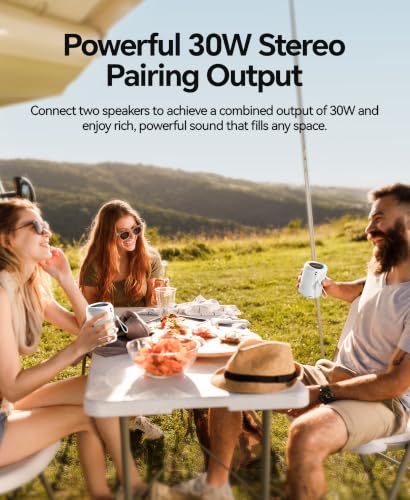 Portable Bluetooth Speaker Beach Essentials: IPX5 Waterproof for Outdoor - color: White