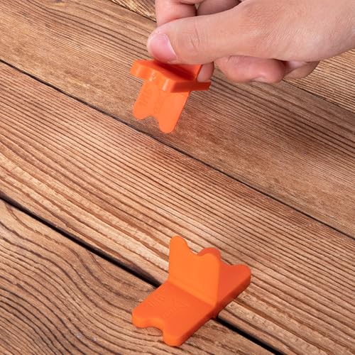 8 Pcs ABS Deck Spacer Tool, 4 Thicknesses Orange Deck Board Spacers - color: Orange-8