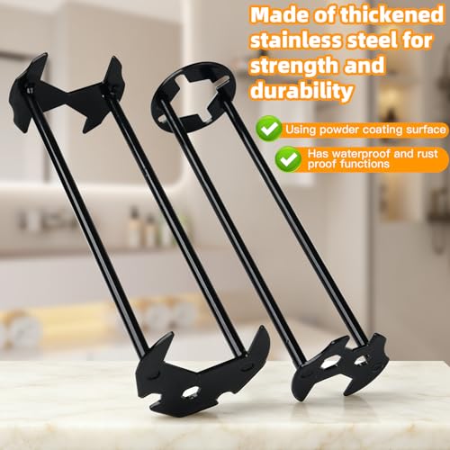 Multifunctional Sink Wrench Faucet Tool 2Pcs - 2026 New 7 in 1 Basin Wrench Faucet Wrench with Four-jaw Hex, Installation Removal Faucet Tool for Tight Spaces Under Sink Bathrooms, Toilets, Kitchens