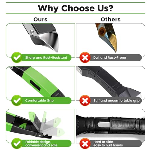 6 in 1 Silicone Caulking Tool Kit, Caulk Grout Remover Tool (Green) - color: Green