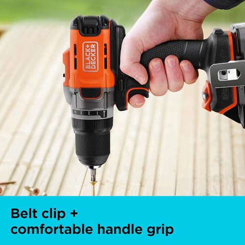 BLACK+DECKER Cordless Drill Driver, Power Drill with Battery and Charger Included, 20V MAX POWERCONNECT (BCD382DS1) - style: NEW Cordless Drill Driver Kit
