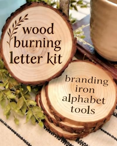 1/2" 26 Pcs Wood Burning Letter Kit, Mini Lowercase Letter Branding Iron - color: 1/2 Inch 26 Pc Lowercase Letter