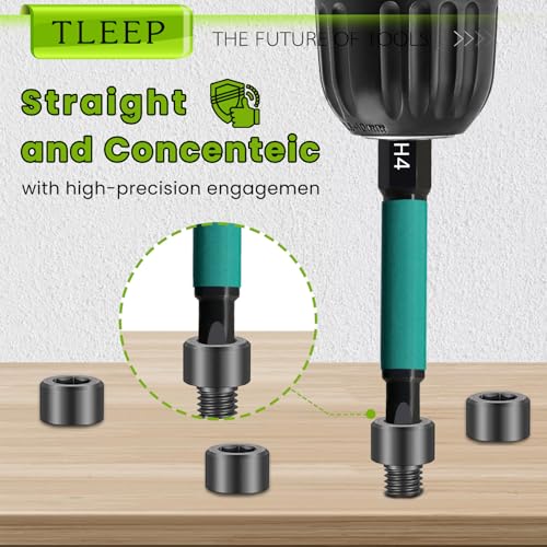 26Pcs Impact Drill Allen Key Set Metric 1.5mm to 10mm, 1/4" Hex Shank - size: E.1.5mm to 10mm