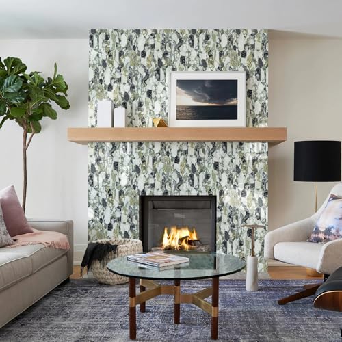 Vamos Tile Glossy Ice Green Backsplash Tile Peel and Stick, 12.8 x 12.8 Inch 10 Sheets Long Hexagon PVC Self Adhesive Mosaic Wall Tiles Stick on Backsplash for Kitchen Bathroom and Fireplace - color: Glossy Ice Green