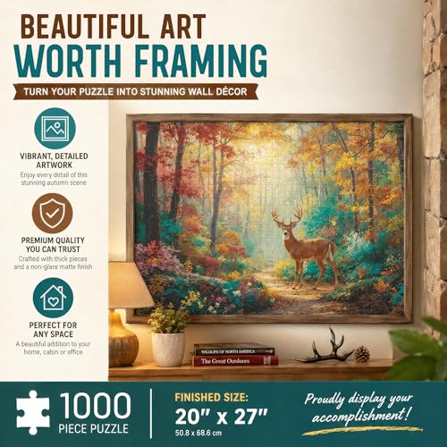 Adult Jigsaw Puzzle 1000 Piece Deer Dreams - color: Deer Dreams