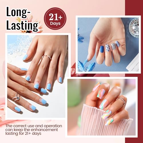 JODSONE Gel Nail Polish Kit with U V Light 32 Colors Gel Polish Nail + 4 Functional Adhesive Bottles Kit Soak Off Manicure Tools Gifts for Women - color: KIT-01