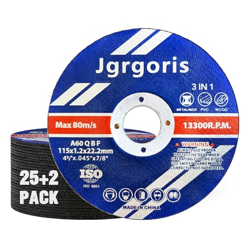 4 1/2 Cut Off Wheel for Metal, Wood, PVC, Angle Grinder Cutting Disc, 27PCS