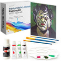 Painting4Real DIY Painting Class Kit for Adults with Video Tutorials: Learn to Paint Frankenstein – How to Paint with Acrylics – Painting & Art Supplies – 9 Piece Acrylic Paint Set - color: Monster Frankestein