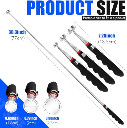 3PCS Telescoping Magnetic Pick Up Tool Extendable up to 31" - size: 3 Telescop