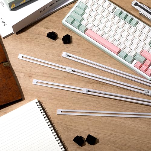 24 Pcs Metal Adjustable File Cabinet Rails Set Include 16 Hanging File Rail Clips 8 Cabinet Dividers Bars Suitable for Cabinets with Drawer Thickness Less Than 1/8 Inch(Silver,18-32.5 Inch) - color: Silver, size: 18-32.5 Inch