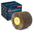 Shinboc 4.7x4 Inch Surface Conditioning Tool, Horse Hair Abrasive Wheel - style: Horse Hair Abrasive
