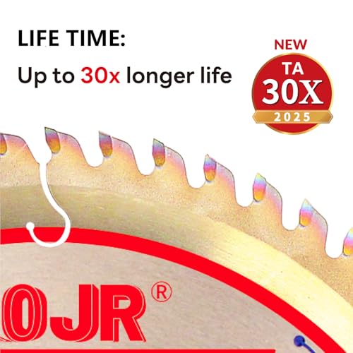 2-Pack 7-1/4" 60-Tooth 5/8" Arbor Woodworking Circular Saw Blade,Ultra Finish/General Purpose,Special Anti-Thermal Adhesion Coating on Cutting Edge-TA,High Finish, Long Life, 7-1/4" 60T 5/8" - size: 2PCS 7-1/4" 60T 5/8"