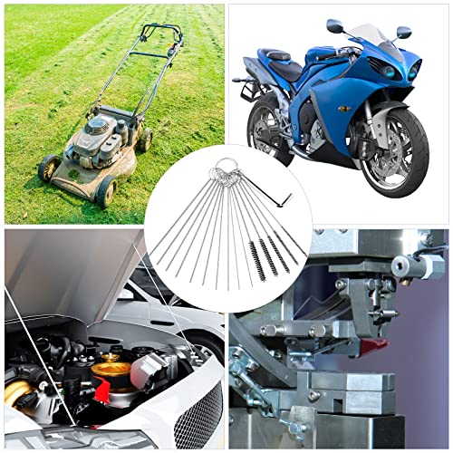 6 Set Carburetor Carbon Dirt Jet Remove Cleaner 30 Cleaning Needles + 15 Nylon Brushes + 3 Wrench + 39 Cleaning Wires Set Carb Cleaning Kit for Motorcycle ATV Moped Welder Carb Chainsaw Spray Guns - style: 30Needles+15Brushes+39Cleaning Wires+3Wrench