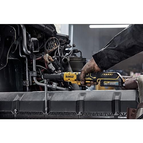 DEWALT 20V MAX XR Cordless Ratchet Set, 3/8" and 1/2" Sealed Head Ratchet, Battery and Charger Included (DCF510GE1) - style: Kit with Battery