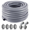 1-1/4inch 50FT Electrical Conduit Kit,Liquid-Tight Conduit and Connector - size: 1-1/4IN,50FT