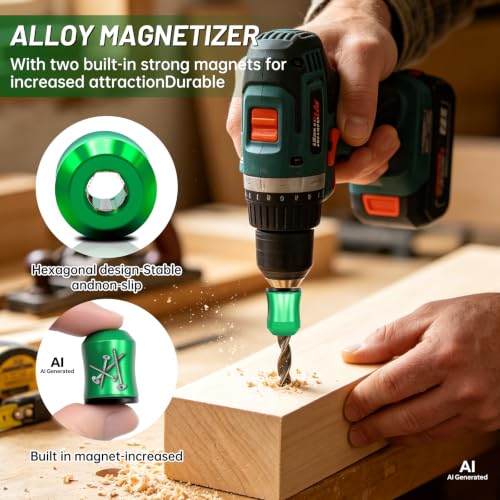 3Pcs Magnetic Drill Bit Holder,Strong Magnetic Screw Holder-(3 colors)