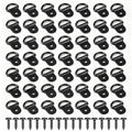 100pc Picture Hangers Kit D-Ring Hooks with Screws Heavy Duty for Hanging - color: Black