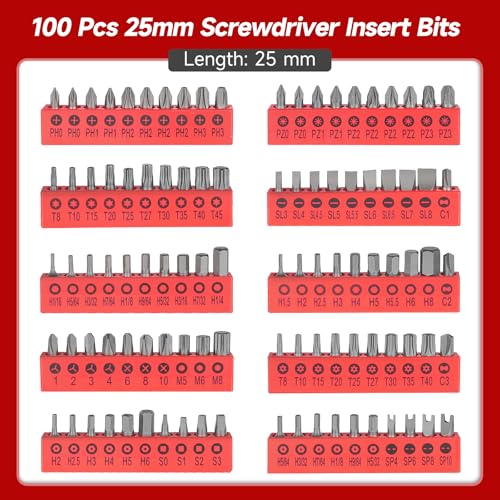 TOMMARS 130PCS Mini Ratchet Set, 1/4 Inch Socket Set, Screwdriver Bits. - style: 130PC Mini Ratchet Set