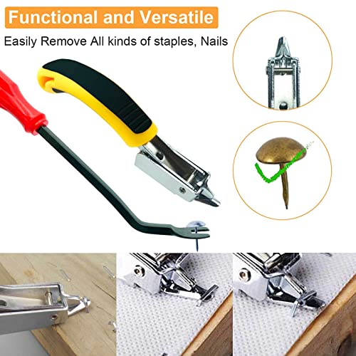 Upholstery Staple Remover, Staple Puller, Upholstery Tools Tack Lifter, Nail Puller Carpet Staple Remover Tool for Furniture Floor Carton Photo Frame Office 2pcs