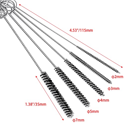 6 Set Carburetor Carbon Dirt Jet Remove Cleaner 30 Cleaning Needles + 15 Nylon Brushes + 3 Wrench + 39 Cleaning Wires Set Carb Cleaning Kit for Motorcycle ATV Moped Welder Carb Chainsaw Spray Guns - style: 30Needles+15Brushes+39Cleaning Wires+3Wrench