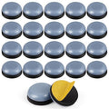 24 Pcs Chair Sliders 1/2"Half Inch Small Furniture Sliders for Carpet Round - size: 1/2 Inch Round