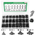 2404PCS Screw Assortment Kit, M2-M5 10.9 Alloy Steel Hex Button Cap Bolts - size: M2 M3 M4 M5 2404pcs 2